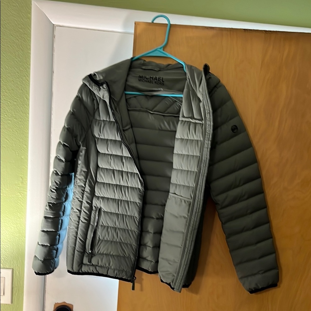 Michael Kors Olive Puffer Jacket